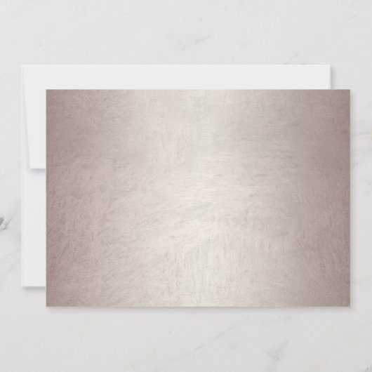 Quinceanera Chic Roos Gouden Glitter Dress Party Kaart (Achterkant)