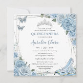 Quinceañera Cinderella Princess Baby Floral Kaart (Voorkant)