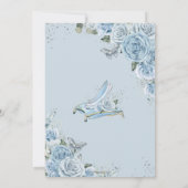 Quinceañera Cinderella Princess Baby Floral Kaart (Achterkant)