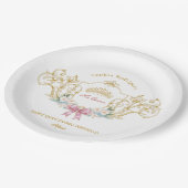 Quinceanera Classy Crown  Lijst Custom Papieren Bordje (Gekanteld)