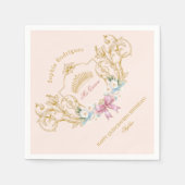 Quinceanera Classy Crown  Lijst Custom Servet (Voorkant)