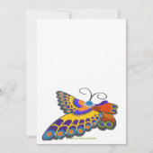Quinceanera Colorful Butterfly Kaart (Achterkant)