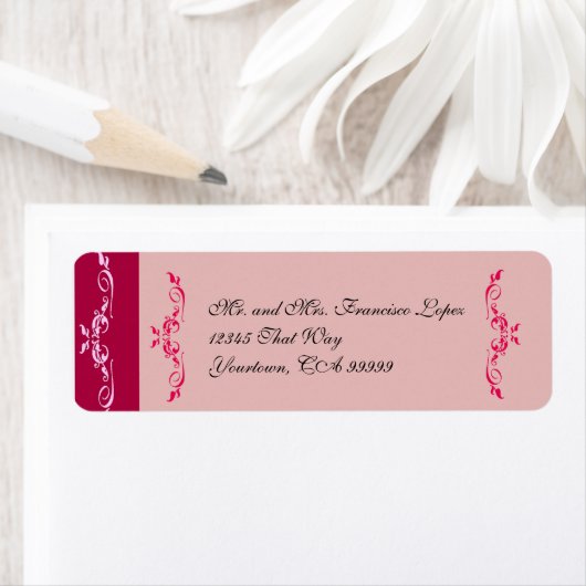 Quinceanera Custom Return-adreslabels Etiket (Insitu)