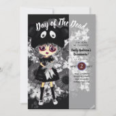 Quinceanera Dag van de Doden GOTH Meisje Suiker Sc Kaart (Voorkant)