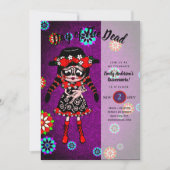 Quinceanera Dag van de Doden Suiker Schedels Kaart (Voorkant)