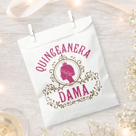Quinceanera Dama Bedankzakje (Geknipt)