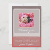 Quinceañera dank u kaart met foto (Voorkant)