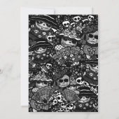 Quinceanera Day of the Dead GOTHIC Girl Sugar Skul Kaart (Achterkant)