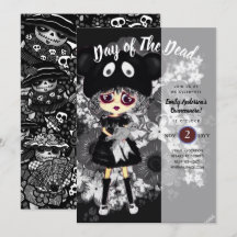 Quinceanera Day of the Dead GOTHIC Girl Sugar Skul
