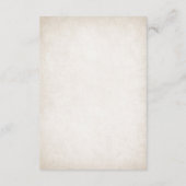 Quinceanera Details Informatiekaartje (Achterkant)