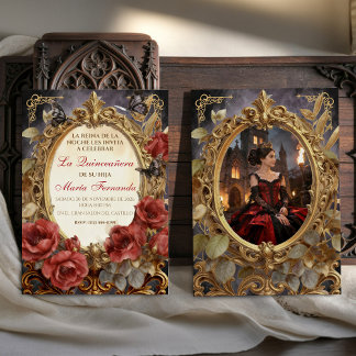 Quinceañera Donkere Fantasy Gotische Romantische F Kaart