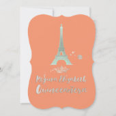 Quinceanera/Eiffel/Mint/DIY bckgrnd/Princess/Crown Kaart (Voorkant)