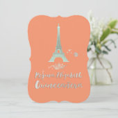 Quinceanera/Eiffel/Mint/DIY bckgrnd/Princess/Crown Kaart (Staand voorkant)