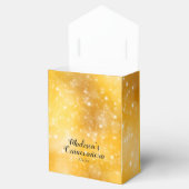 Quinceanera Elegant Goud, Sparkle Bedankdoosjes (Geopend)