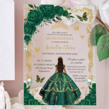 Quinceañera Emerald Groen Bloemen Prinses Goud