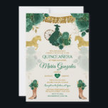 Quinceañera Emerald Groen Mexicaans 16e vlinder Kaart<br><div class="desc">Emerald Groene Mexicaanse Charra Quinceañera Vlinder Uitnodiging Mis Quince 15 Anos,  16e verjaardag, </div>