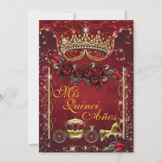 Quinceañera en Sweet 16 Party Invitations Kaart (Voorkant)