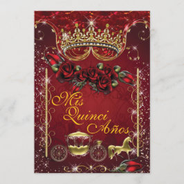 Quinceañera en Sweet 16 Party Invitations Kaart