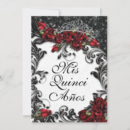 Quinceañera en Sweet 16 Party Uitnodigingen (Voorkant)