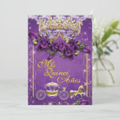 Quinceañera en Sweet 16 Party Uitnodigingen (Staand voorkant)