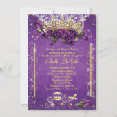 Quinceañera en Sweet 16 Party Uitnodigingen (Achterkant)