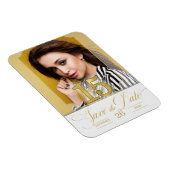 Quinceanera English Save the Date in Gold Magneet (Rechterzijde)