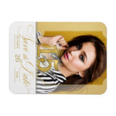 Quinceanera English Save the Date in Gold Magneet (Horizontaal)