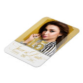 Quinceanera English Save the Date in Gold Magneet (Linkerzijde)