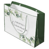 Quinceanera Eucalyptus 15e verjaardag Groot Cadeauzakje (Achterkant Gekanteld)