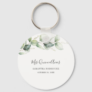 Quinceanera Eucalyptus 15th Birthday Keepslag Sleutelhanger