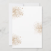 Quinceanera eucalyptus glitter elegant kaart (Achterkant)