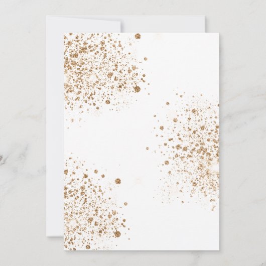 Quinceanera eucalyptus glitter elegant kaart (Achterkant)