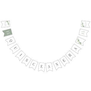 Quinceanera Eucalyptus Leaves Mis Quince Anos Vlaggetjes