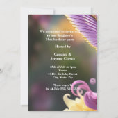 Quinceanera Fairytale Paarse roze Gold Carriage A Kaart (Achterkant)