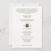 Quinceañera Fancy Arch Effect Wisteria Flowers Kaart (Achterkant)