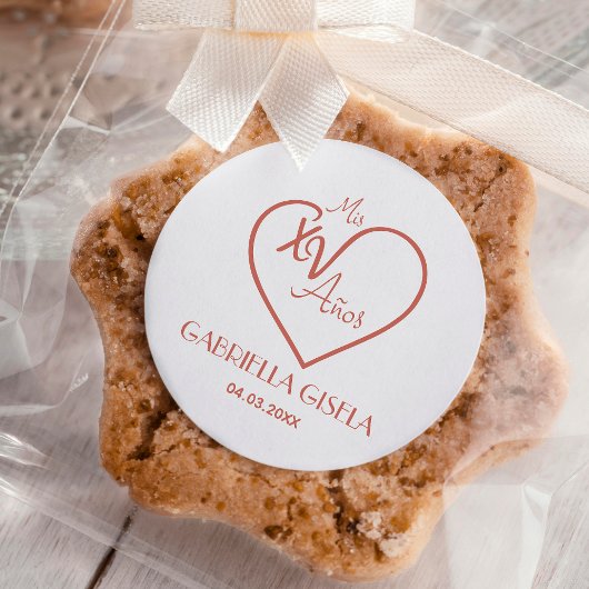 Quinceañera Fancy kalligrafie Rubberstempel