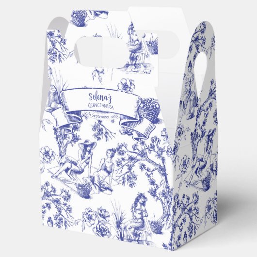 Quinceanera Favor Box Bedankdoosjes (Geopend)