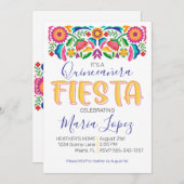 Quinceañera Fiesta verjaardagsfeestje Uitnodiging (Voorkant / Achterkant)