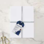 Quinceanera Floral Navy Blue Gold Mis Quince Anos Cadeaulabel (Met Touw)