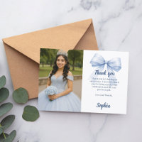 Quinceanera foto boog blauw wit script