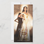 Quinceanera Foto Dank U Bedankkaart (Voorkant)