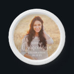 Quinceañera Foto en Modern Trendy Wit Script Papieren Bordje<br><div class="desc">Voeg een elegant tintje toe aan quinceañera-feestdecoraties met aangepaste foto rond papieren borden. Het afbeelding en alle bewoordingen van deze sjabloon zijn eenvoudig te personaliseren. (AFBEELDING PLAATSING TIP: Een gemakkelijke manier om een foto precies te positioneren zoals u wilt, is om deze bij te snijden voordat u naar de Zazzle-website...</div>