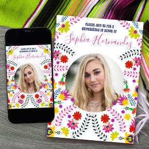 Quinceanera Foto Mexicaans Feest Wit Kaart