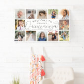 Quinceañera Fotocollage 15e Verjaardag Welkom Spandoek (Insitu)