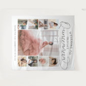 Quinceañera Fotocollage 15e Verjaardag Welkom Wandkleed (Voorkant (horizontaal))