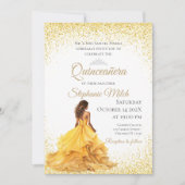 Quinceanera Gast Geel Kaart (Voorkant)