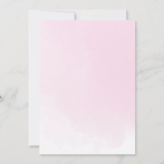 Quinceañera Geometrisch Roze Fuchsia Bloemengoud Kaart (Achterkant)