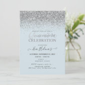 Quinceañera, Geschreven in de Ster, DIY Dusty Blue Kaart (Staand voorkant)