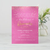 Quinceañera, Geschreven in de Sterren, DIY Roze Kaart (Staand voorkant)