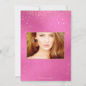 Quinceañera, Geschreven in de Sterren, DIY Roze Kaart (Achterkant)